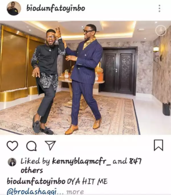 "Oya Hit Me": Says Pastor Fatoyinbo As He Poses With Broda Shaggi